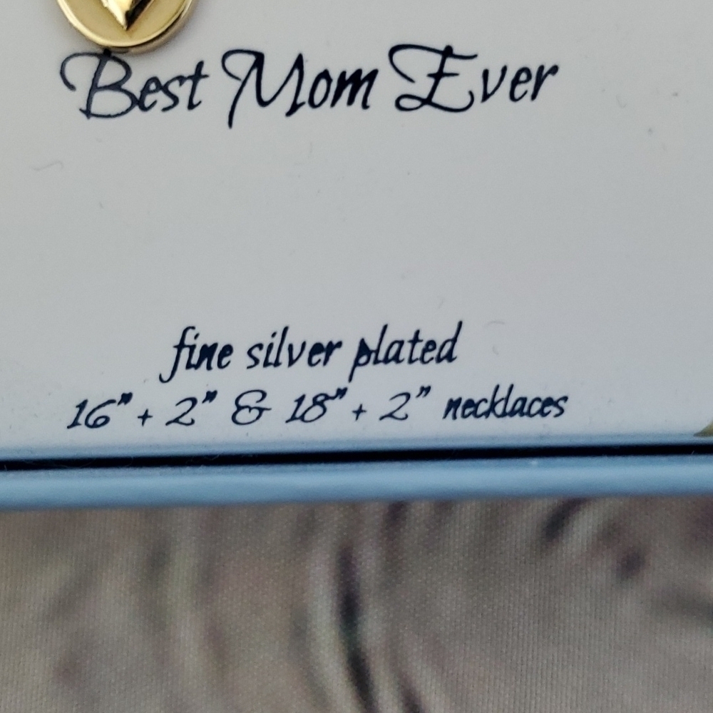 L.A. Rocks Silver Plated Mom Necklace set New in Box - Picture 4 of 6